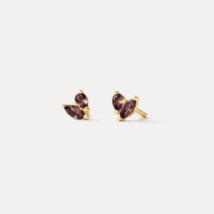 Aura Birthstone Duo Studs
