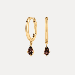 Aura Birthstone Drop Hoops