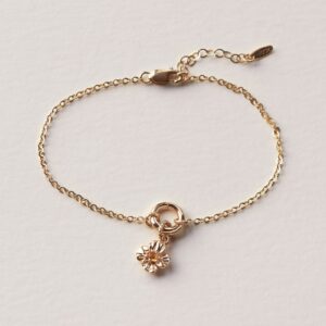 California Poppy Charm Bracelet